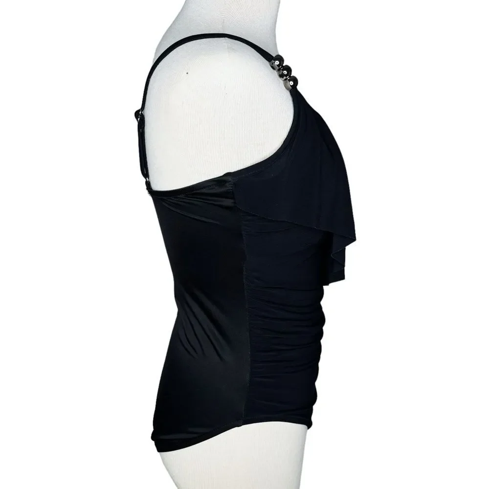 Magicsuit Isabel One Piece Swimsuit sz 10 * Black Slimming Tummy Control Beach
